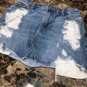 Hollister jean skirt